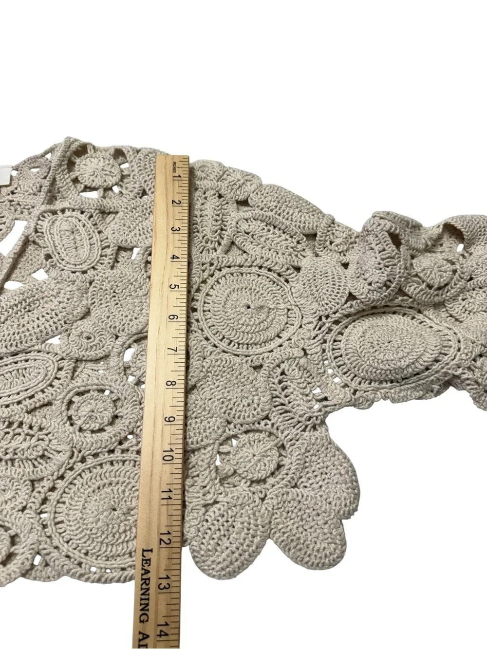 Anthropologie Patterned Crochet Shrug